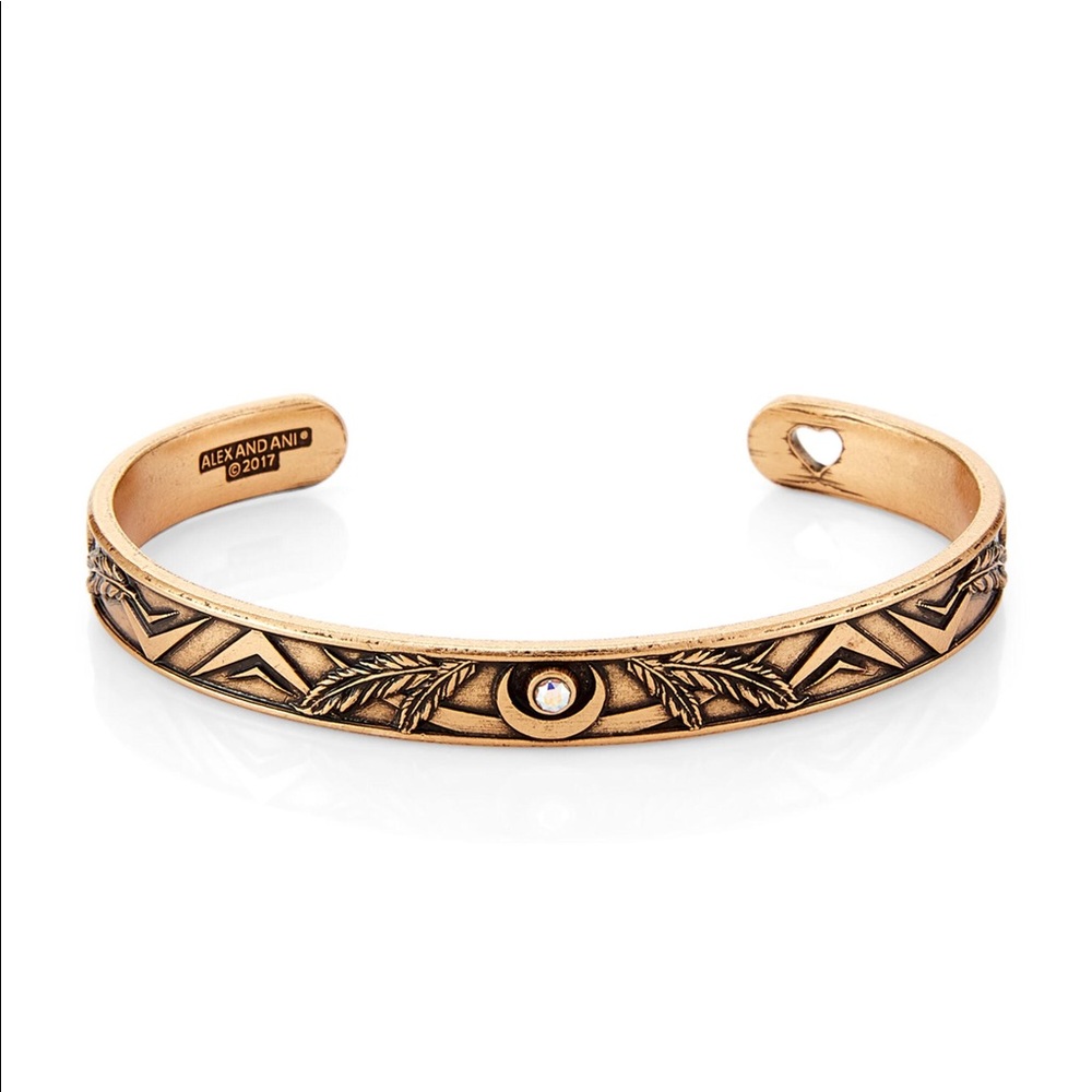 NWOT Alex and Ani Godspeed Cuff Bangle Bracelet